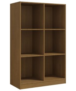 Ormarić za knjige boja meda 70 x 33 x 110 cm masivna borovina
