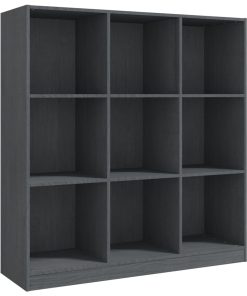 Ormarić za knjige / pregrada sivi 104x33