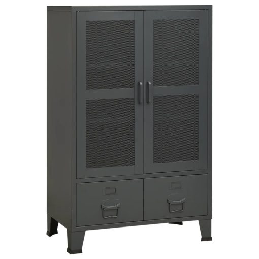 Industrijski ormarić za pohranu antracit 70x40x115 cm metalni