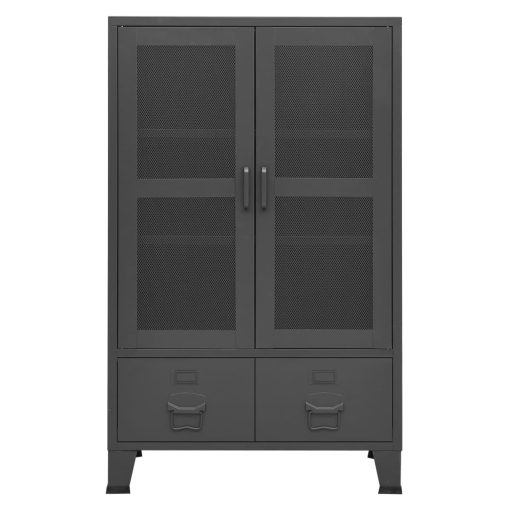 Industrijski ormarić za pohranu antracit 70x40x115 cm metalni - Slika 3