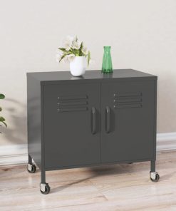 Ormarić za pohranu antracit 60 x 35 x 49 cm čelični