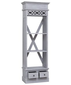 Visoka komoda 60 x 30 x 175 cm od masivnog drva mahagonija