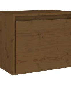 Zidni ormarić boja meda 45 x 30 x 35 cm od masivne borovine