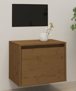 Zidni ormarić boja meda 45 x 30 x 35 cm od masivne borovine