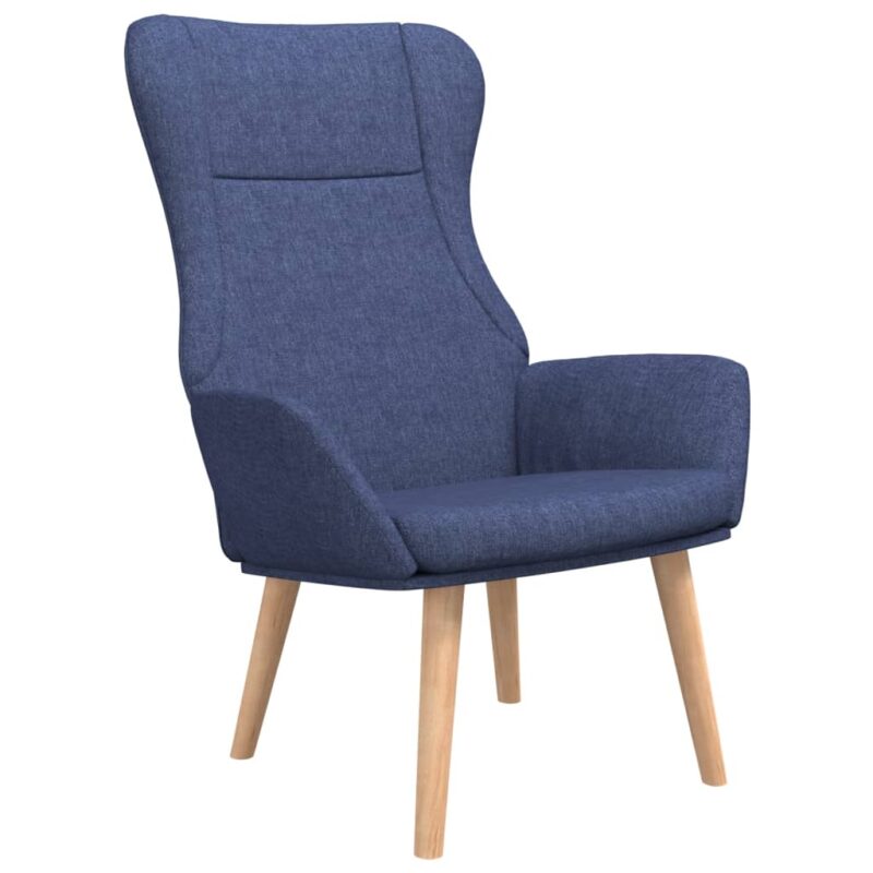 Stolica za opuštanje od tkanine plava