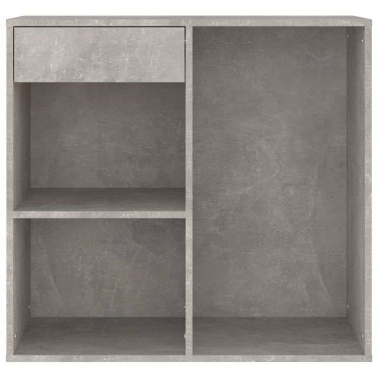 Kozmetična omarica betonsko siva 80x40x75 cm konstruiran les - Slika 4