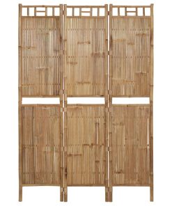 Sobna pregrada s 3 panela od bambusa 120 x 180 cm