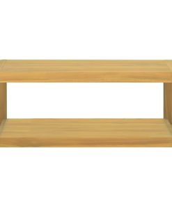 Zidni kupaonski ormarić 90x45x35 cm od masivne tikovine