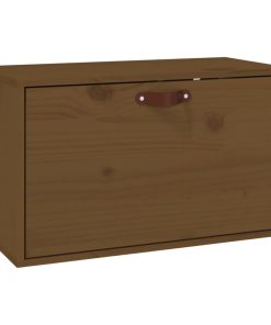 Zidni ormarić boja meda 60 x 30 x 35 cm od masivne borovine