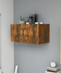 Zidni ormarić dimljeni hrast 80 x 39 x 40 cm konstruirano drvo