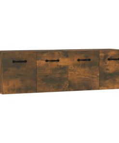 Zidni ormarići 2 kom boja dimljenog hrasta 80x35x36