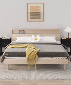 Noćni ormarići 2 kom Crno 40x35x61