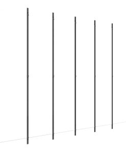 Sobna pregrada s 6 panela bijela 300 x 220 cm od tkanine