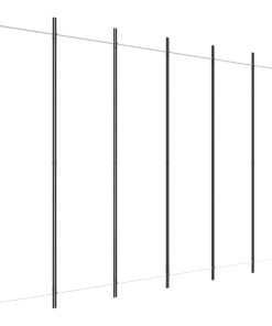 Sobna pregrada s 6 panela bijela 300x200 cm od tkanine
