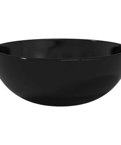 Umivaonik od kaljenog stakla 30 x 12 cm crni