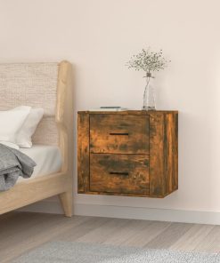 Zidni noćni ormarić boja dimljenog hrasta 50x36x47 cm