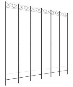 Sobna pregrada sa 6 panela bijela 240x220 cm od tkanine