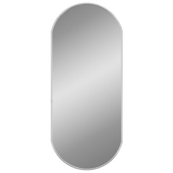 Zidno ogledalo srebrno 70x30 cm ovalno