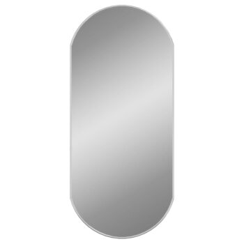 Zidno ogledalo srebrno 90x40 cm ovalno