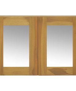 Ormarić s ogledalom 60 x 10 x 40 cm od masivne tikovine