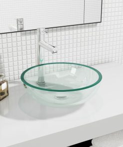 Umivaonik od kaljenog stakla 35 x 12 cm prozirni