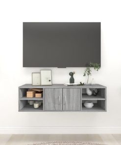 Zidna polica boja hrasta sonome 102x30x29 cm konstruirano drvo