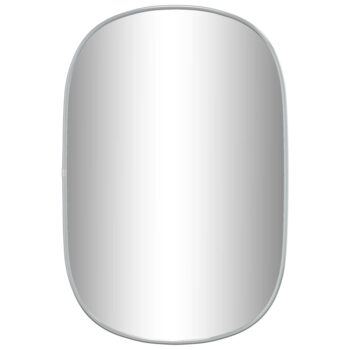Zidno ogledalo srebrno 60x40 cm