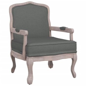 Fotelja tamnosiva 64 x 64 x 90 cm od tkanine