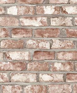 DUTCH WALLCOVERINGS zidna tapeta s uzorkom cigli crvena EW3102