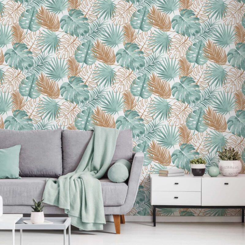 DUTCH WALLCOVERINGS zidna tapeta s uzorkom lišća monstere zelena