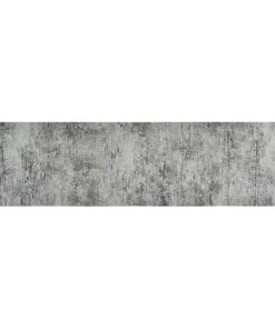 Kuhinjski tepih perivi s uzorkom betona 45 x 150 cm baršunasti