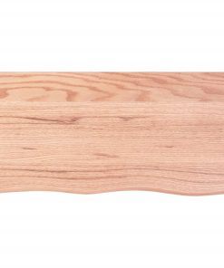 Zidna polica svjetlosmeđa 100x50x4 cm od obrađene hrastovine