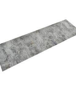 Kuhinjski tepih perivi s uzorkom betona 60 x 180 cm baršunasti
