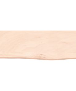 Zidna polica 60 x 20 x 2 cm od neobrađene masivne hrastovine