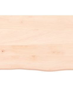Zidna polica 60 x 40 x 4 cm od neobrađene masivne hrastovine