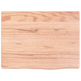 Zidna polica svjetlosmeđa 40 x 30 x 2 cm od obrađene hrastovine