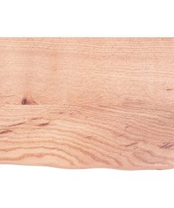 Zidna polica svjetlosmeđa 60 x 40 x 2 cm od obrađene hrastovine