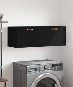 Zidni ormarić crni 100 x 36