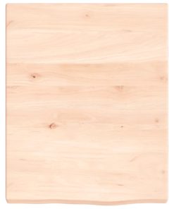 Zidna polica 40 x 50 x 4 cm od neobrađene masivne hrastovine