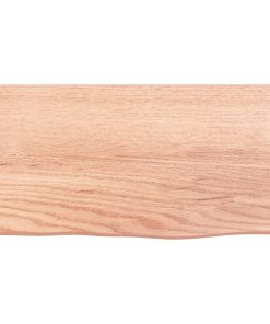 Zidna polica svjetlosmeđa 40 x 20 x 4 cm od obrađene hrastovine