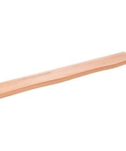 Zidna polica svjetlosmeđa 80 x 10 x 2 cm od obrađene hrastovine