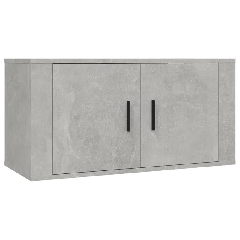 Zidni TV ormarić siva boja betona 80x34