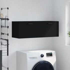 Zidni ormarić crni 100 x 36