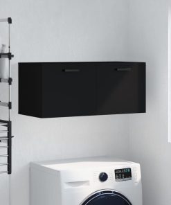 Zidni ormarić crni 80 x 36