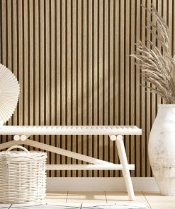 Noordwand zidna tapeta Botanica Wooden Slats smeđa i boja hrasta