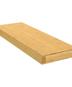 Zidna polica 60 x 20 x 4 cm od bambusa