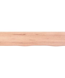 Zidna polica svjetlosmeđa 100 x 20 x 4 cm obrađena hrastovina