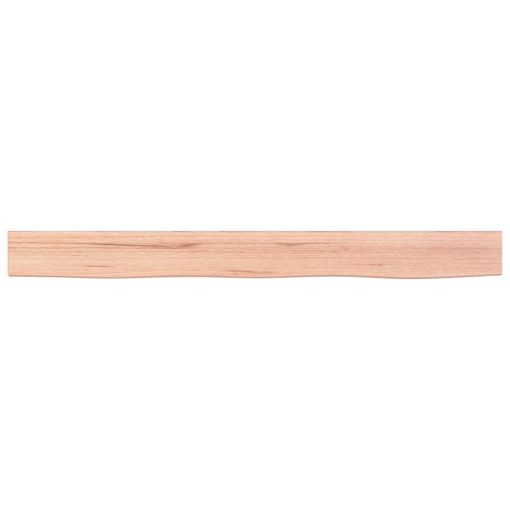 Zidna polica svjetlosmeđa 100x10x4 cm od obrađene hrastovine