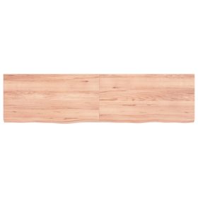 Zidna polica svjetlosmeđa 120 x 30 x 4 cm obrađena hrastovina