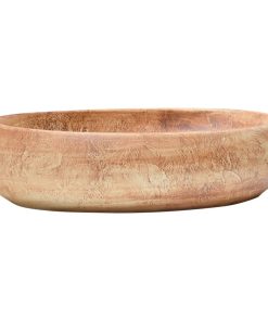 Nadgradni umivaonik smeđi ovalni 59x40x15 cm keramički